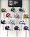 NFL Licensed Football Cupcake Picks 2011-2012 Playoff Teams Set of 12 Patriots, Ravens, Bengals, Texans, Steelers, Broncos, Packers, 49ers, Lions, Saints, Falcons, Giants