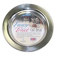 Molor Products Fancy Treat Cat Dish Stainless Steel Each