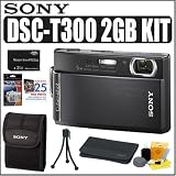 Buy Sony Cybershot DSCT300 10.1MP Digital Camera (Black) + 2GB Accessory Kit by Sony