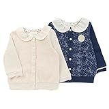 Lily ivory(リリー アイボリー) カーディガン (80～130cm) キムラタンの子供服 (71113x71413-163) ネイビーブルー 130