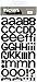 American Crafts 42731 Thickers Foam Letter Stickers, Rootbeer Float Black