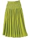 Cotton gauze shirred skirt