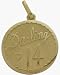 10K Yellow Gold Darling #14 Age Expression Pendant with chain