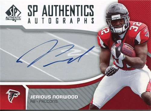 Jerious Norwood Autographed/Signed 2006 SP Authentic Card