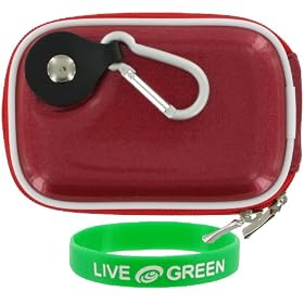 Hard Shell Carrying Case (Candy Red) for Canon PowerShot SD980IS Digital Camera Blue