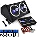 Produkt-Bild: Auto Hifi Boxenset Autoboxen Set "Black Line 140" 25cm TWIN-Subwoofer, satte 2800W Endstufen Power