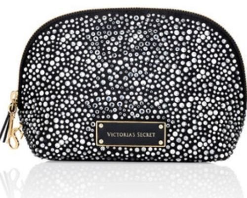 Victoria s secret bling bold black cosmetics makeup bag…