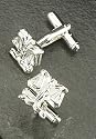 Executive Style Legal Scales Rodium Plated Cufflinks