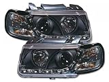 FK Automotive FKFSVW010019 Daylight Scheinwerfer passend f&uuml;r VW Polo (Typ 6N) Bj. 94-99 schwarz