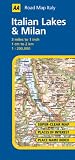 AA Road Map Italy: Italian Lakes & Milan