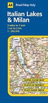 Italian Lakes and Milan (AA Road Map Italy)