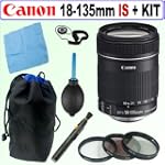 Canon EF-S 18-135mm f/3.5-5.6 IS UD Standard Zoom Lens + Deluxe Accessory Kit
