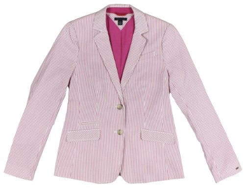 Tommy Hilfiger Women's Striped Seersucker Blazer