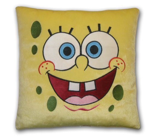Spongebob Face Plush Cushion 35cm (8s)