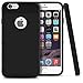 iPhone 6 Plus Case, MagicMobile® Cute Protective Hard Shockproof [Drop Protection] Fashion Cover for Apple iPhone 6 Plus (5.5') Impact Resistant Hybrid Thin Armor Case [ Black / Black ] with Clear Screen Protector.