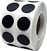 InStockLabels Color Coding Dot Labels 1/2 Inch 1,000 Adhesive Stickers, Black