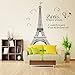 Fun Express Pink Paris Eiffel Tower Gift Bags - 12 Count (Pack of 12) for Romantic Occasions, Special Occasions