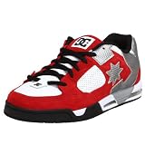 : DC Men's Command Sneaker,Red/White,6 M