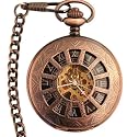 Mechanische Taschenuhr (LPW 162 black) vergoldetes Mechanikwerk. Beidseitig verglaster Einblick mit 48 Stunden Gangreserve