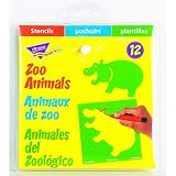 Trend Enterprises Zoo Animals Stencils (T-65005)