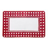 Review Allure Home Fashions  / Dots Bath Rug - Red