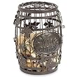 Wine Barrel Cork Cage w/ Metal Grape Leaves Design