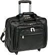 McKleinUSA Gold Coast 43185 I Series 17-Inch Full Grain Cashmere Napa Leather Detachable-Wheeled Laptop Case (Black)