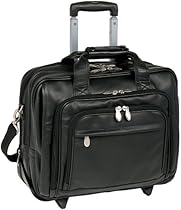 Hot Sale McKleinUSA GOLD COAST 43185 Black 17 Detachable-Wheeled Laptop Case