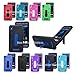 BLU Energy X Plus E030U Heavy Duty Case NFWA, Dual Layer Tough Armor Kickstand, Smart Phone Case (HVD Black)