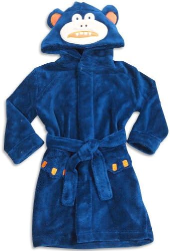 Petit Lem - Baby Boys Cozy Plush Fleece Hoody Robe, Navy 30275-12Months