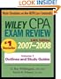 Wiley CPA Examination Review 2007-2008: Outlines and Study Guides, 34th Edition (Volume 1)