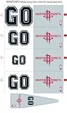 Houston Rockets Animated 3-D Auto Spin-Flags