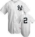 Derek Jeter Majestic Authentic 2009 Home Pinstripe On-Field New York Yankees Jersey