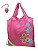 Reusable Shopping Tote Bag - Folded into a Strawberry - Magenta