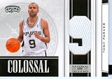 2010 Playoff National Treasures Colossal Authentic Tony Parker Game Worn Jersey Card