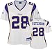 Adrian Peterson White Reebok Premier Minnesota Vikings Women's Jersey