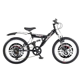 Boss Stealth B Boys Dual Suspension Bike - Black, 20 Inch