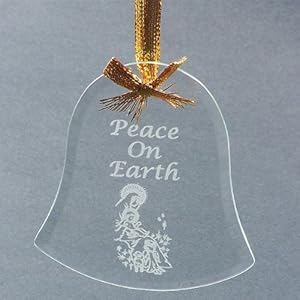 #!Cheap Beveled Glass Bell Shaped Ornament