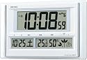 SEIKO CLOCK (セイコークロック) 掛け時計 置き時計 兼用 デジタル 電波時計 ツイン・パ 温度表示 湿度表示 SQ413W