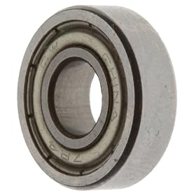 Ball Bearing SAE52100 Chrome Steel Double Shielded R2ZZ .125" Bore x .375" OD x .156" Width