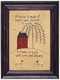 A House is Built Framed Sampler