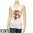 Florida State Seminoles (FSU) Ladies White Mascot Vintage Tank Top