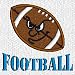 Custom embroidered mean face football design on polo shirt