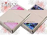新発売♪完全オリジナル♪限定品♪ペアzippo*トライアングルシェル ローズピンクA＆Bの画像