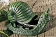 Green Cast Iron Snail Statuary Key Holder