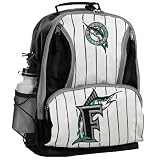 Florida Marlins Youth White Pinstripe Embroidered Team Logo Backpack