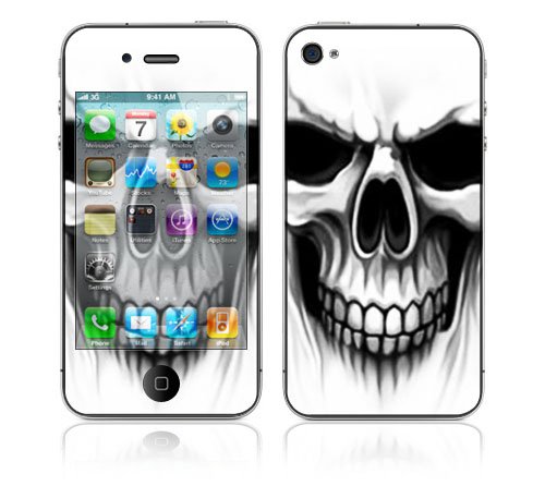The Devil Skull Design Protector Decal Skin Sticker for Apple iPhone 4 16GB 32GB
