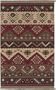 Surya Sage Stream 5-by-8-Foot Wool Rug, Red