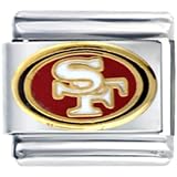 Nfl San Francisco 49ers Football Licensed Sports Italian Charms Bracelet Link