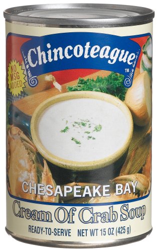 Chincoteague Seafood Cream Of Crab Soup, 15-Ounce Cans (Pack of 12) by Chincoteague Seafood